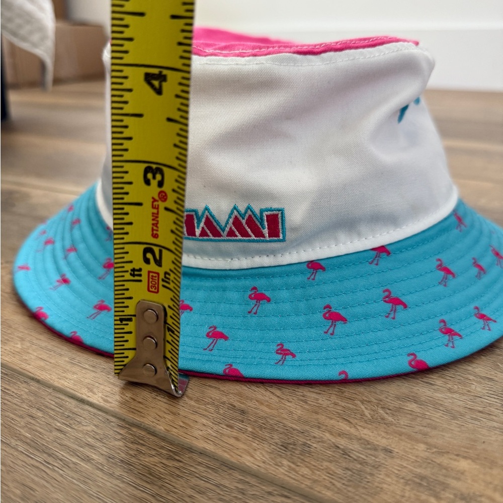 Red Bull Racing New Era Pink and Blue Bucket Hat, Size Medium - Picture 7 of 8